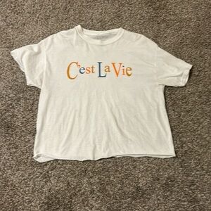 c’est la vie tee shirt, size medium